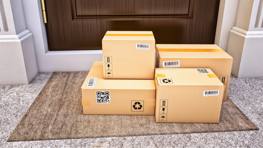 small shipping packages